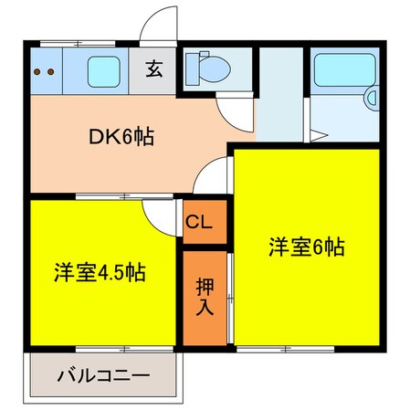 たつみハイツの物件間取画像